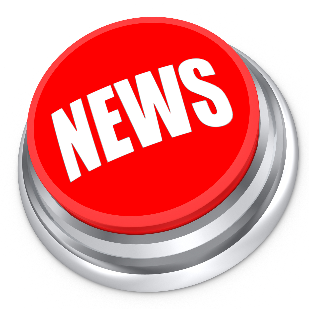Button engraved with the word News