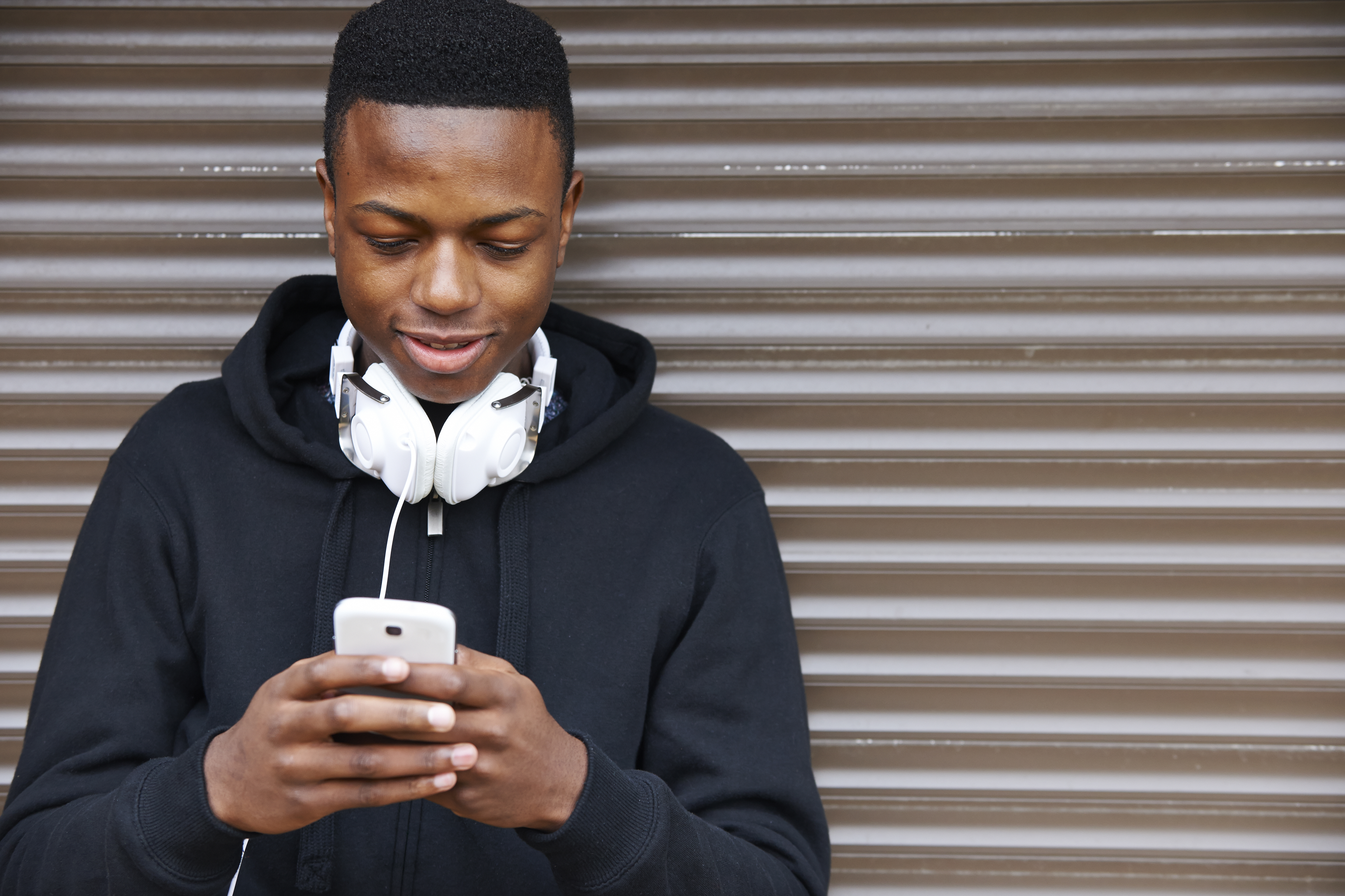 Young adult using a smart phone